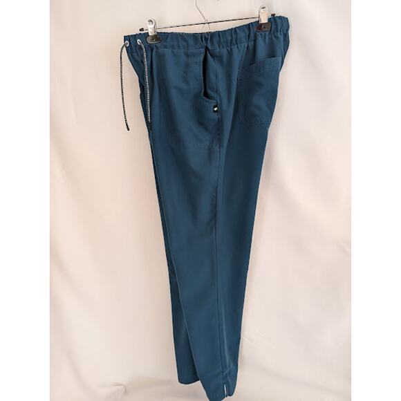 Koi-Next Gen Scrub -Lg-Turquois 5-pocket drawstring pants - Picture 7 of 8